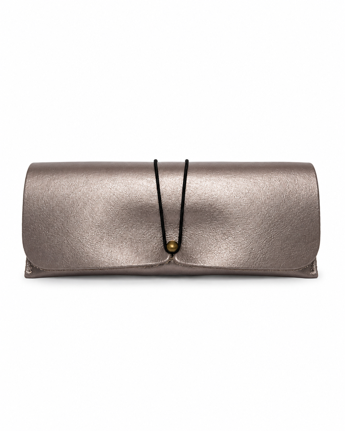 Gia Leather Sunglasses Case - Pewter