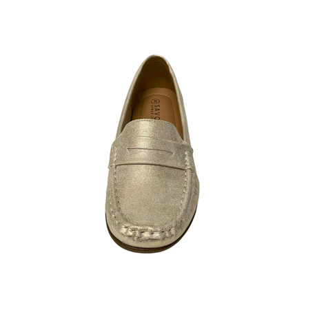 Savoy Slip On Moccasin - Gold Metallic