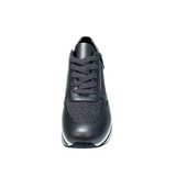 Lace Up Wedge Sneaker - Grey