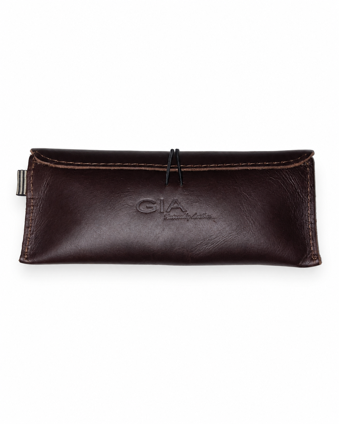 Gia Leather Sunglasses Case - Brown