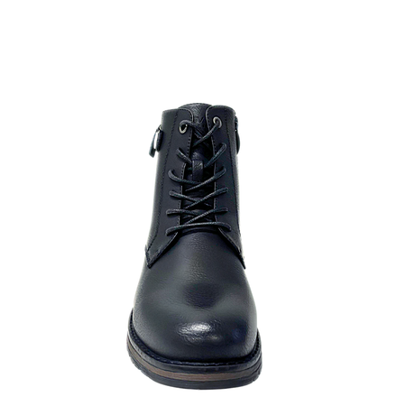 Savoy Metal Button Ankle Boot - Black