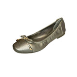 Wild Alice Pewter Metallic Bow Pump – product image 1