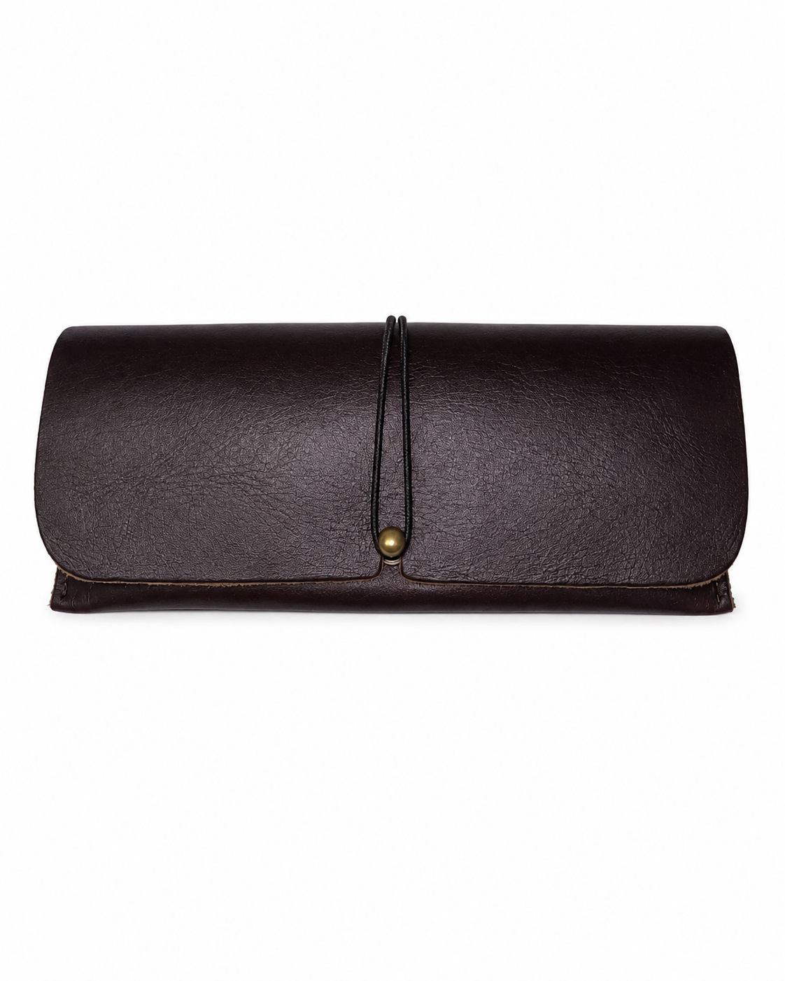 Gia Leather Sunglasses Case - Brown