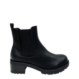 Savoy Block Heel Chelsea Boot - Black