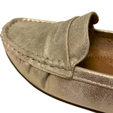 Savoy Slip On Moccasin - Gold Metallic