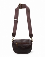 Gia Leather Lia Moon Bag - Brown
