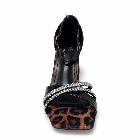 Wild Alice Glamour Block Heel - Leopard