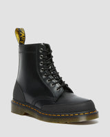 Dr Martens 1460 Guard Panel Leather Lace Up Boots  - Black