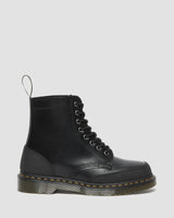Dr Martens 1460 Guard Panel Leather Lace Up Boots  - Black