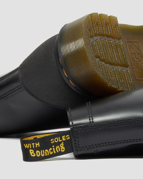 Dr Martens 1460 Guard Panel Leather Lace Up Boots  - Black