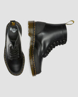 Dr Martens 1460 Guard Panel Leather Lace Up Boots  - Black