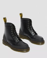 Dr Martens 1460 Guard Panel Leather Lace Up Boots  - Black
