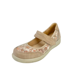 Cushion Walk Floral Comfort Strap Flats - Taupe – side view