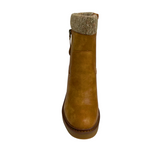 Plum Sock Heel Boot - Taupe
