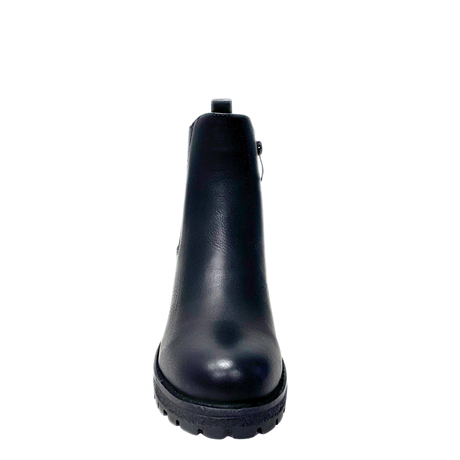 Savoy Block Heel Chelsea Boot - Black