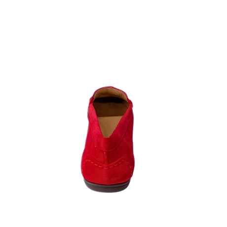 Gia Leather Interlock Moccasin - Cherry