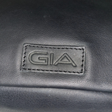 Gia Leather Sleek Crossbody Bag - Black
