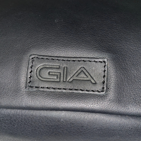 Gia Leather Sleek Crossbody Bag - Black