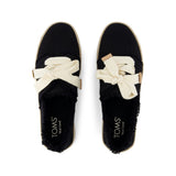 Toms Black Carolina Lace-up – detail shot