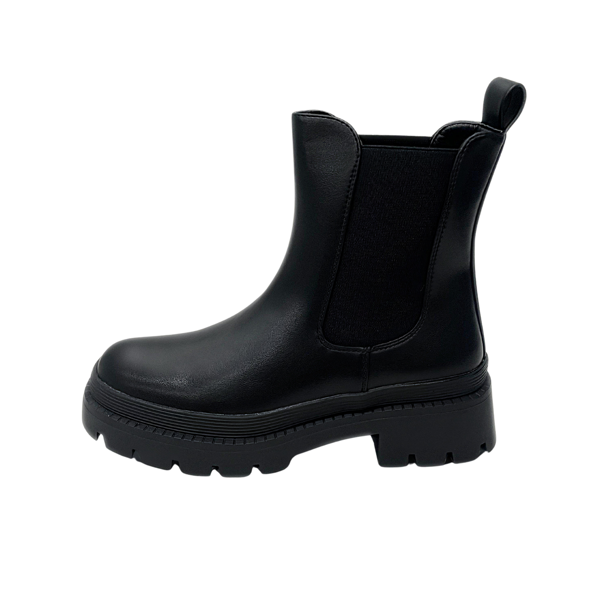 Savoy Chelsea Lug Boot - Black