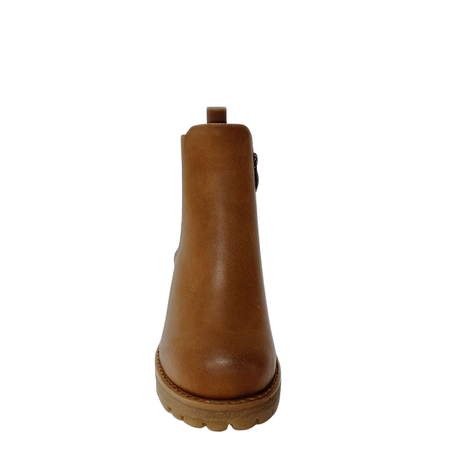 Savoy Block Heel Chelsea Boot - Camel