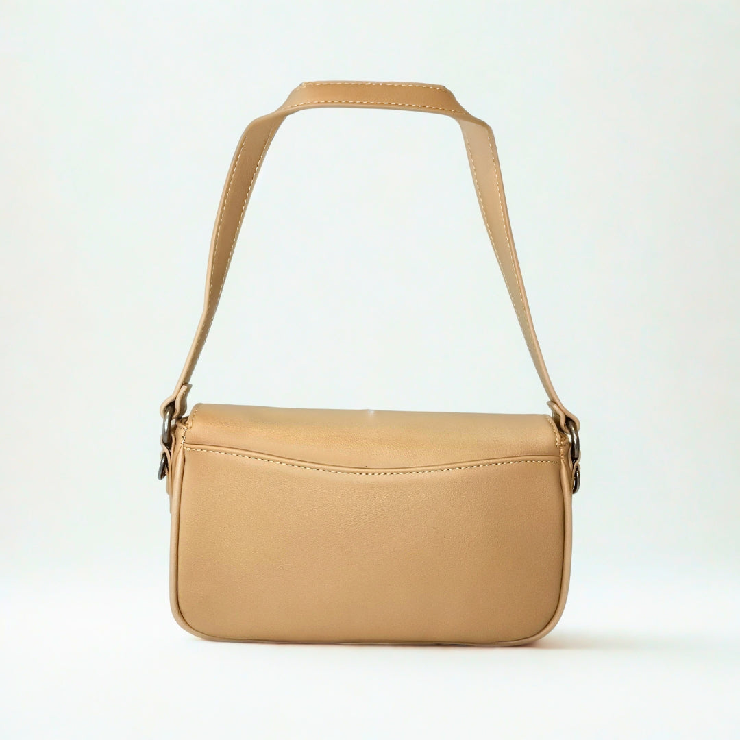 Wild Alice beige FOLD OVER SLING bag