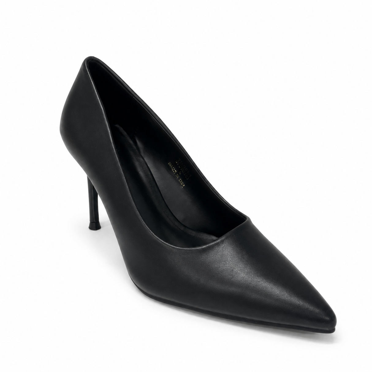 Wild Alice Pointy Court Heel - Black