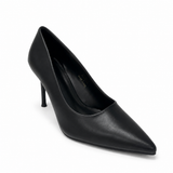 Wild Alice Pointy Court Heel - Black