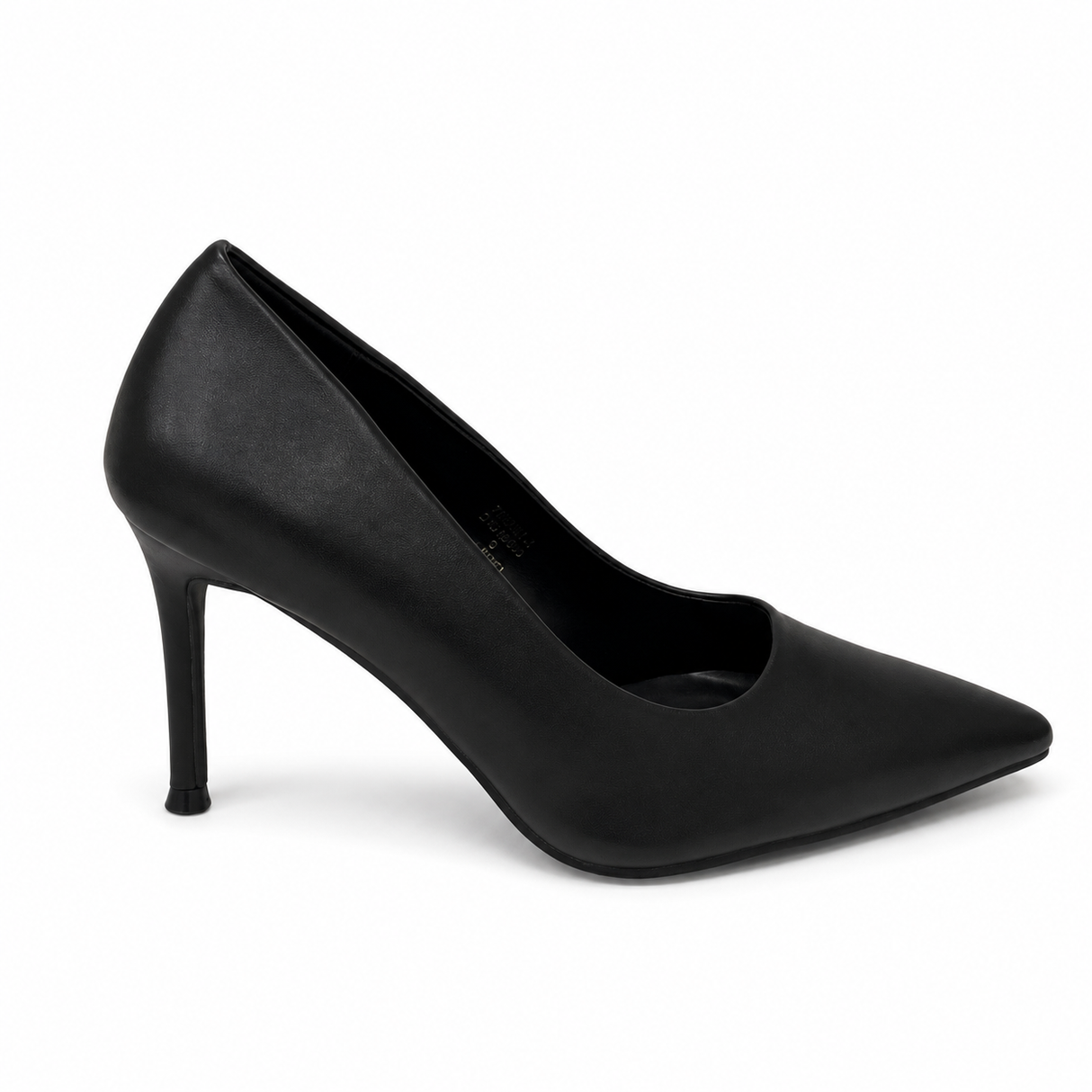 Wild Alice Pointy Court Heel - Black