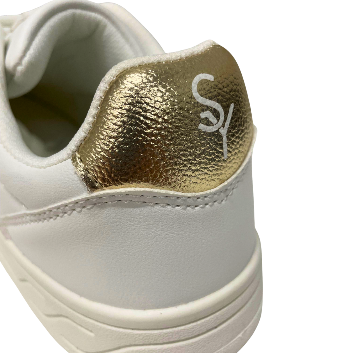 Savoy Lace Up Sneaker - White Metallic