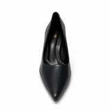 Wild Alice Pointy Court Heel - Black