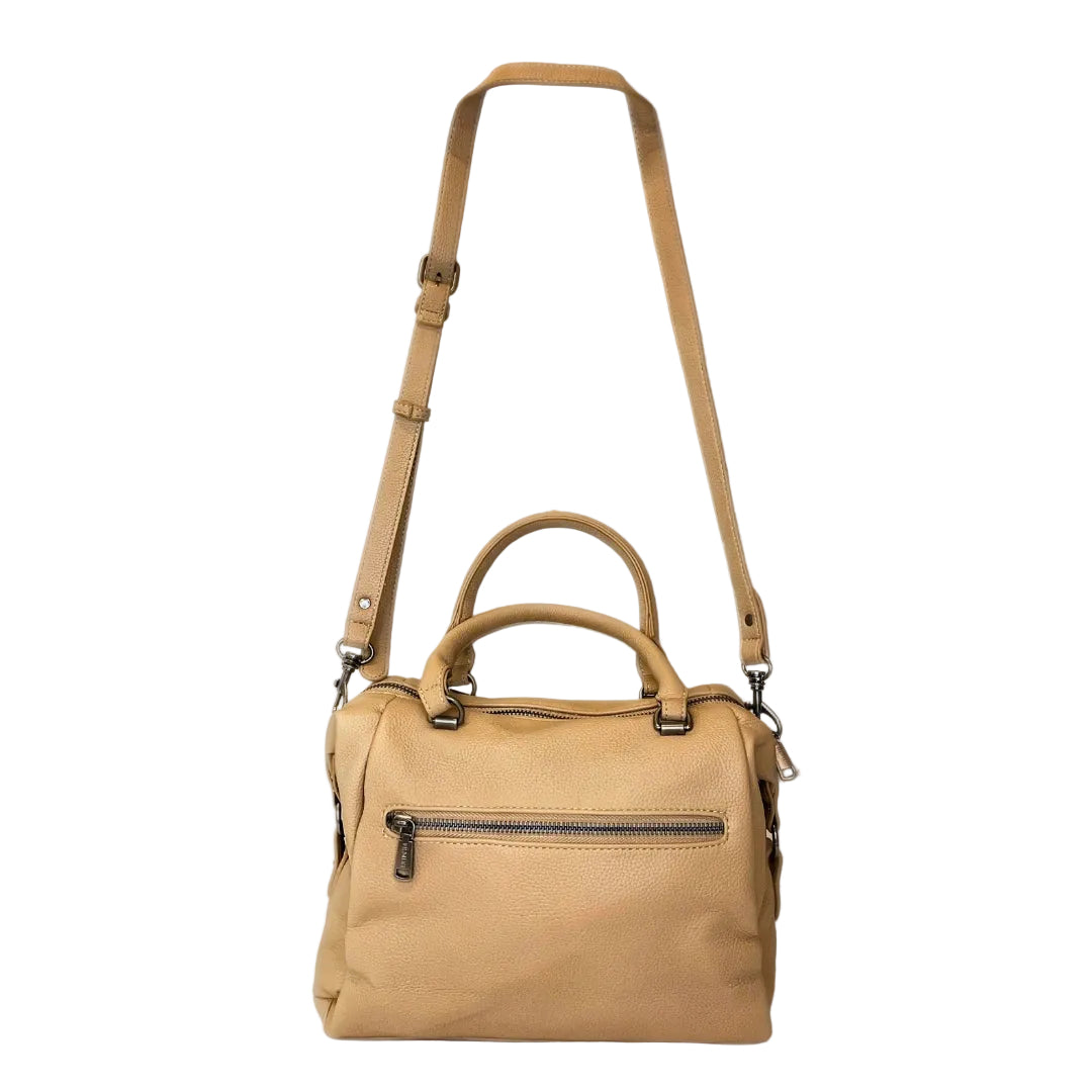Wild Alice Camel Barrel Bag – side view