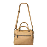 Wild Alice Camel Barrel Bag – side view
