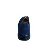 Cushion Walk Floral Comfort Strap Flats - Navy – detail shot