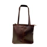 Gia Joss Leather Handbag - Chocolate