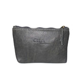 Gia Grey Double Zip Lipstick Purse – product image 1