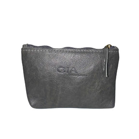 Gia Grey Double Zip Lipstick Purse – product image 1