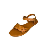 Andreoli Tan Intertwined Bar Strap Sandal – product image 1