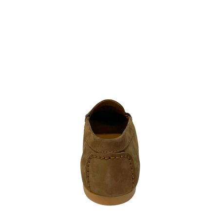 Gia Classic Leather Moccasin - Khaki