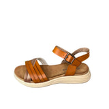 Queue Camel Criss Cross Strappy Sandal – side view