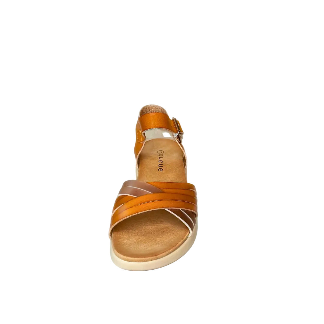 Queue Camel Criss Cross Strappy Sandal – front view