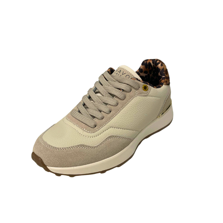 Savoy Lace Up Sneaker - Leopard/Nude