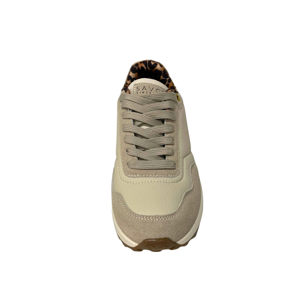 Savoy Lace Up Sneaker - Leopard/Nude