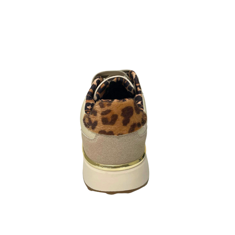 Savoy Lace Up Sneaker - Leopard/Nude