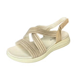 Queue Khaki Cross Over Velcro Strap Sandal – product image 1