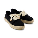 Toms Black Carolina Lace-up – side view