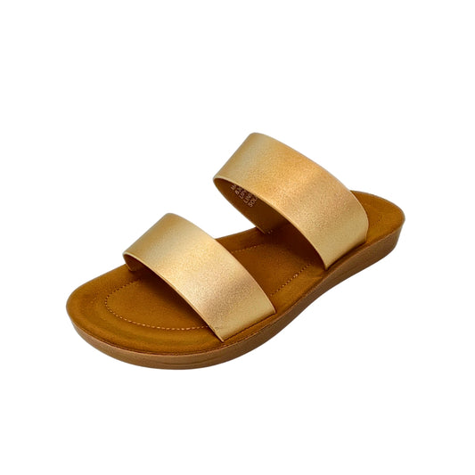 Footflex gold DOUBLE STRAP comfort slip in