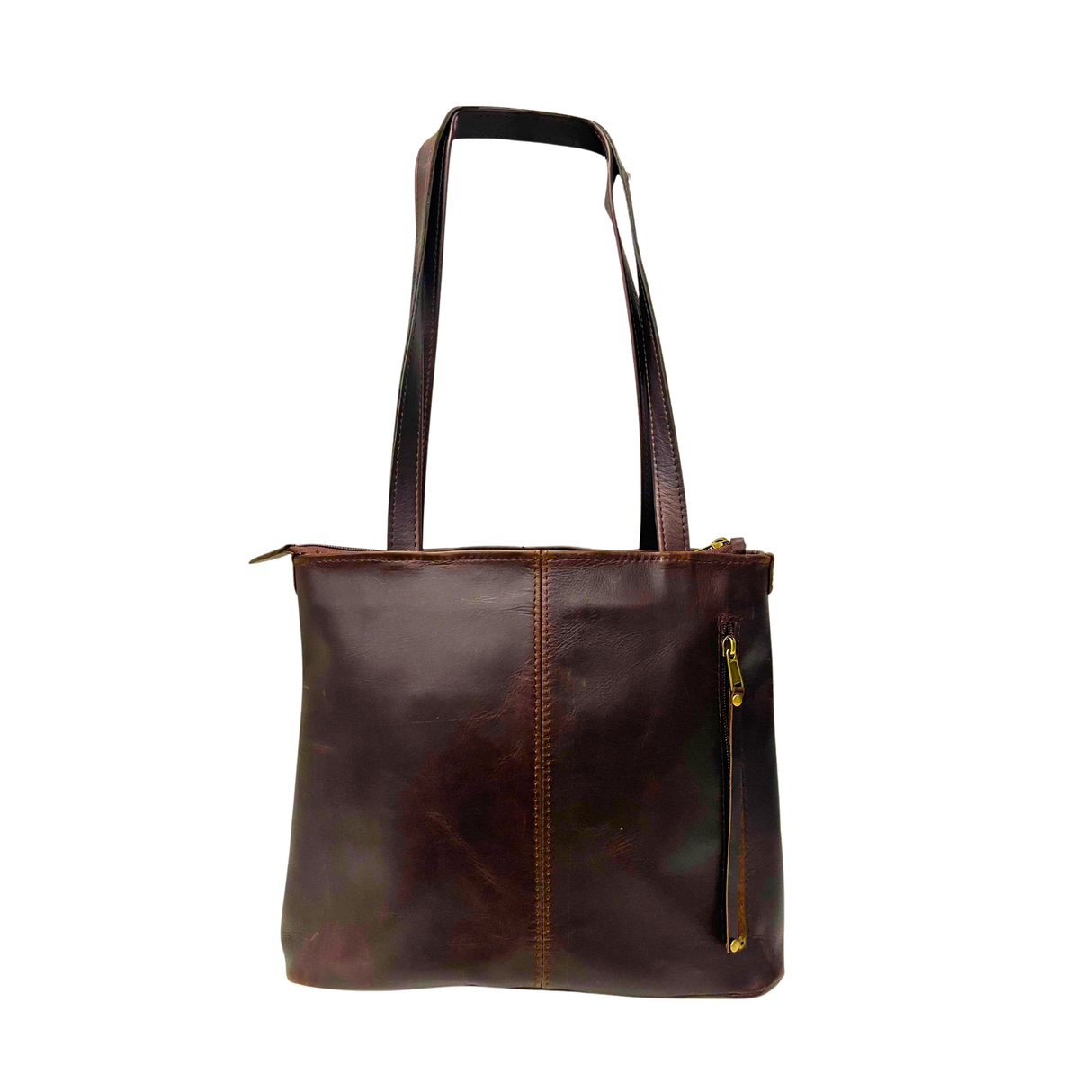 Gia Joss Leather Handbag - Chocolate