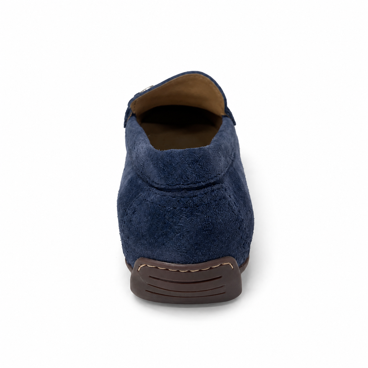Gia Leather Metal Accent Moccasin - Denim