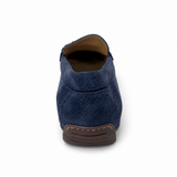 Gia Leather Metal Accent Moccasin - Denim
